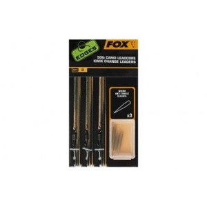 Przypon Fox Edges Camo Leadcore Kwik Change Leaders 50lb/75cm (3szt.)