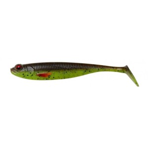 Przynęta Gumowa DAM Effzett Shadster Slim 6,5cm/2,3g, Motoroil Chatreuse UV 1szt