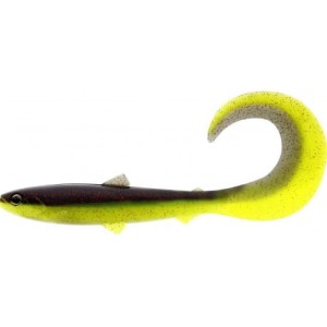Przynęta Gumowa Westin BullTeez Curltail - Black / Chartreuse  10cm 6g
