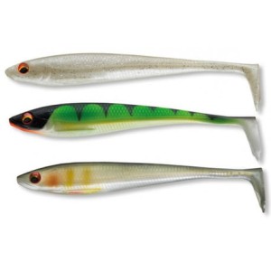 DAIWA ZESTAW GUM PROREX DUCKFIN SHAD - UV NATURE MIX 9cm