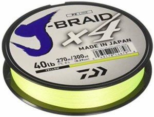 Plecionka Daiwa J-Braid X4 Yellow 135m 0.25mm 14,4kg 