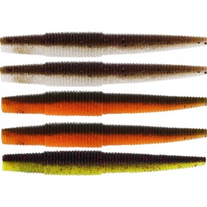 Zestaw Przynęt Gumowych Westin Ned Worm Dark Water Mix 11 Cm (5szt.)