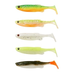 SG Fat Minnow T-tail 9cm 7g DarkWater mix 5szt