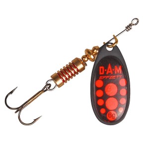 Obrotówka DAM Effzett Standard Spinner Black Red 12g