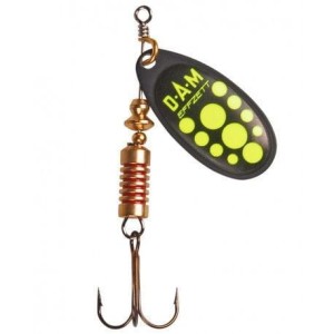 Błystka DAM Effzett Standard rozm.2/4g, Black Yellow