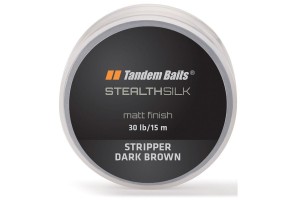 Plecionka Stealth Silk Stripper Ciemny brąz 15m / 30 lb