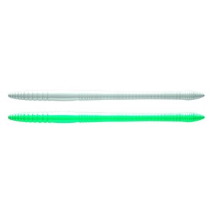 Libra Lures Bass Fat Stick Worm 12.8cm - 000 / GLOW UV GREEN 8PCS (KRYL)