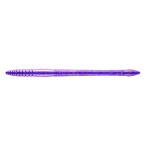 Libra Lures Bass Fat Stick Worm 12.8cm - 020 / PURPLE WITH GOLD & GREEN PEPPER 8PCS (KRYL)