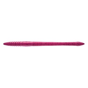 Libra Lures Bass Fat Stick Worm 12.8cm - 019 / HOT PINK WITH BLACK PEPPER 8PCS (KRYL)