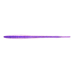 Libra Lures Bass Slim Finnese Worm 14cm - 020 / PURPLE WITH GOLD & GREEN PEPPER 8PCS (KRYL)