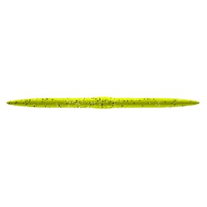 Libra Lures Bass Fat Boy Wacky Worm 12.8cm - 006 / HOT YELLOW WITH BLACK PEPPER 8PCS (KRYL)