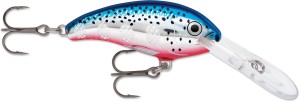 Wobler Rapala Shad Dancer Sweeping Tail Action BFL Blue Flash 