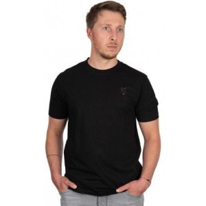 KOSZULKA T-SHIRT FOX BLACK LARGE PRINT ROZMIAR S