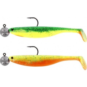 Zestaw przynęt gumowych Westin ShadTeez Slim Rigged'N Ready rozm.2/0, 7,5cm/5g - Dark Water Mix 1