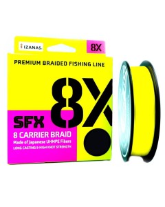PLECIONKA SUFIX SFX 8 CARRIER BRAID HOT YELLOW 135M 0.235MM 20KG 44LBS