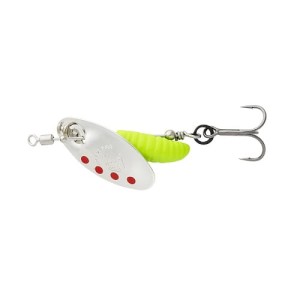 Obrotówka Savage Gear Grub Spinners #0 2.2G S Silver Red Lime