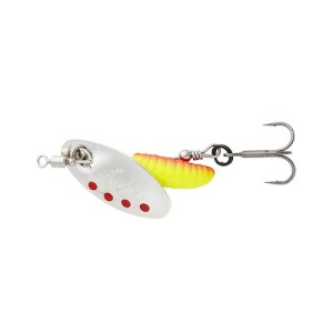 Obrotówka Savage Gear Grub Spinners #0 2.2G S Silver Red Yellow