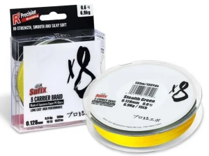 Plecionka Sufix X8 Braid Hot Yellow 150m 0,128mm