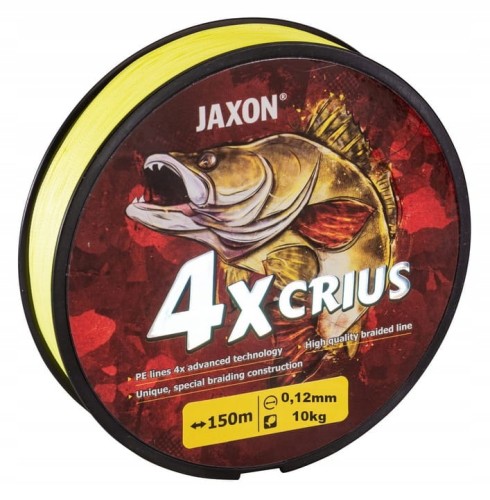 CRIUS-4x-Plecionka-JAXON-0-12mm-150m-10kg-FLUO Sklep Rybka