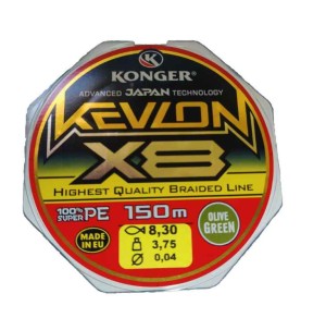 Konger Plecionka Kevlon Olive Green x8 150m 0,12mm 10.95kg