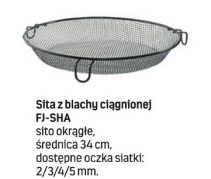 SITO LUX OKRĄGŁE 34CM OCZKO 5X5MM JAXON 