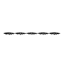 Przynęta gumowa Libra Lures Larva Mult 5x25mm kolor 040 Czosnek