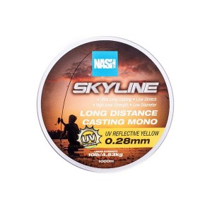 Żyłka NASH SKYLINE MONO UV Yellow 10LB 0.28MM 1000M