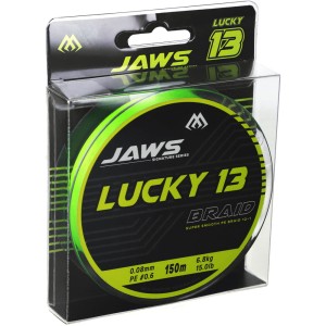 Plecionka Mikado Jaws Lucky 13 150m - Fluo Green 0.10 mm 