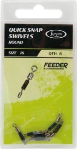 Łącznik przyponu Quick Snap Swivel Round nr 20 6 szt.