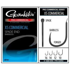 Hak bezzadziorowy Gamakatsu PRO-C XS COMMERCIAL SPADE A1 PTFE BL #10