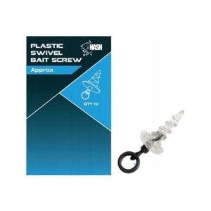 WKRĘT PLASTIKOWY NASH SWIVEL BAIT SCREW 13mm  