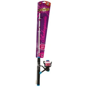 Wędka z kołowrotkiem spining  Cosmic Spinning Combo Pink 140cm