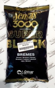 ZANĘTA SENSAS 3000 SUPER BLACK BREMES 1kg  (na leszcza)