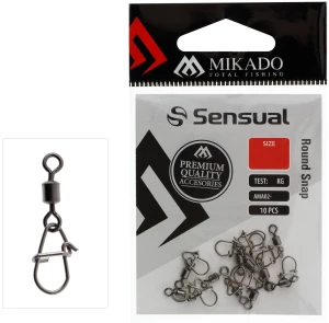 Agrafka z krętlikiem Mikado Round Snap r.M