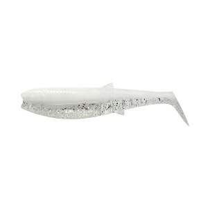 Guma Savage Gear Cannibal 6.8cm - WHITE FLASH