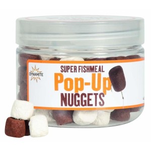 Soft Pellet Dynamite Baits Pop-Up Nuggets Marron/Blanc (Brązowo/Biały) 40g