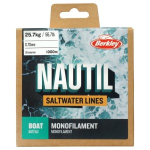 Żyłka Morska BERKLEY Saltwater Fishing Monofilament Line NAUTIL BOAT 1000m 0.80mm/73,4kg/90.2lb Ultra Marine 
