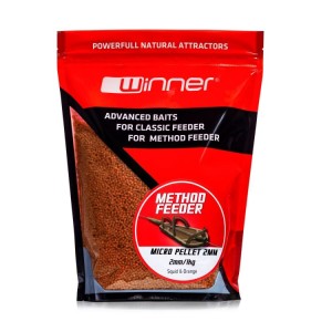 Winner Method/Feeder Pellet 2mm/1kg Truskawka Supreme