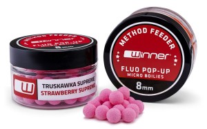 Winner Method/Feeder Fluo Pop-up Micro Boilies 8mm/20g Czerwony Kryl