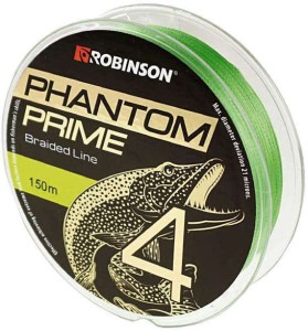 Plecionka Phantom Prime X4 0,22mm, 150m, jasnozielona Robinson