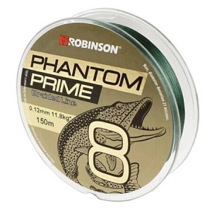 PLECIONKA PHANTOM PRIME X8 0,22MM, 150M, CIEMNOZIELONA ROBINSON 