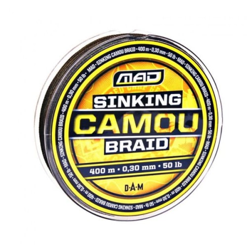 Plecionka DAM MAD Sinking Camou Braid 0,20mm 400m 25lb
