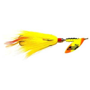 Obrotówka MEPPS Giant Tandem Fluo/Złota 45g