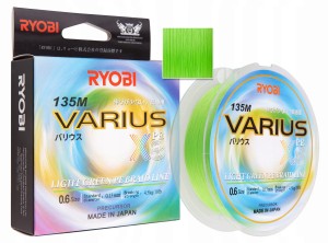 Plecionka Ryobi Varius 8x jasno zielona 1.2 0,18mm/135m
