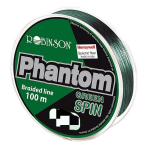PLECIONKA PHANTOM GREEN SPIN 0.08MM, 100M, ZIELONA ROBINSON 