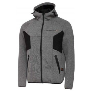 Bluza Savage Gear Tec-Foam Zip Hoodie Dark Grey Melange r. S