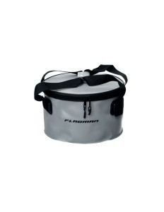 Zanetnik wiadro na zanętę z pokrywą Flagman Grey EVA 30x18cm Bucket 