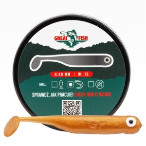 Przynęta gumowa Great Fish GF1 No Scent 49mm/1g-Gold 10szt.