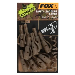 Klips Fox Edges Camo Slik Lead Clips & Pegs, rozm.7 (10szt.)