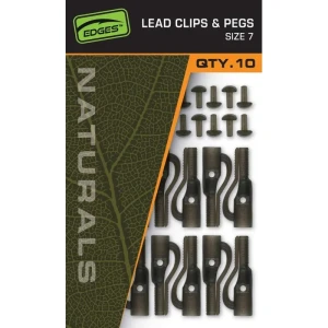 Klips Fox Naturals Lead Clips & Pegs rozm.7 (10szt.)